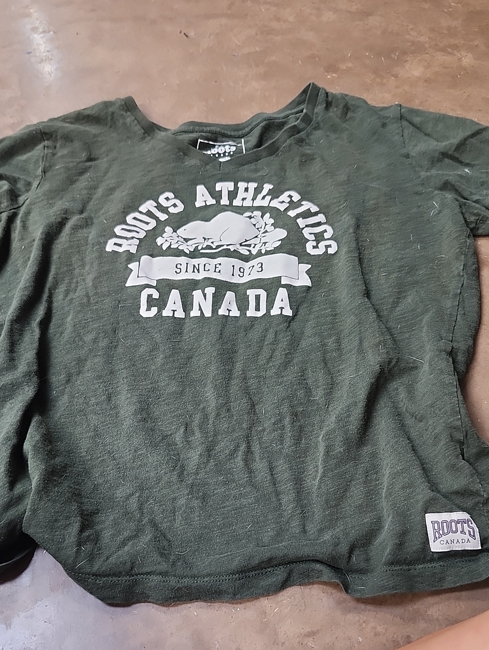 Roots Green Athletic Graphic Short Sleeve Tee
